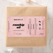  Product Customizable Pink Rustic Label ラベル (インサイチュ)