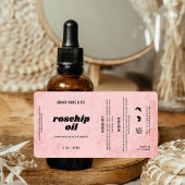  Product Customizable Pink Rustic Label ラベル