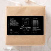 Product Customizable white & Black Label ラベル (インサイチュ)