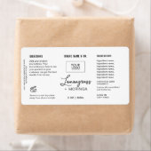  Product Customizable white & Black Label ラベル (インサイチュ)