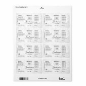  Product Customizable White Rustic Label ラベル (フルシート)