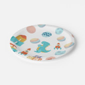 🦕 Product: Dinosaur Birthday Party Paper Plate ペーパープレート (アングル)