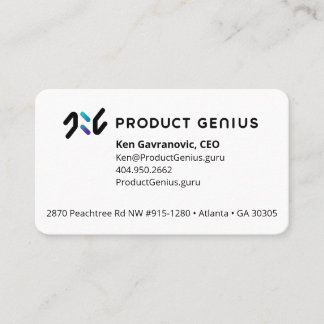 Product Geniusの名刺 名刺