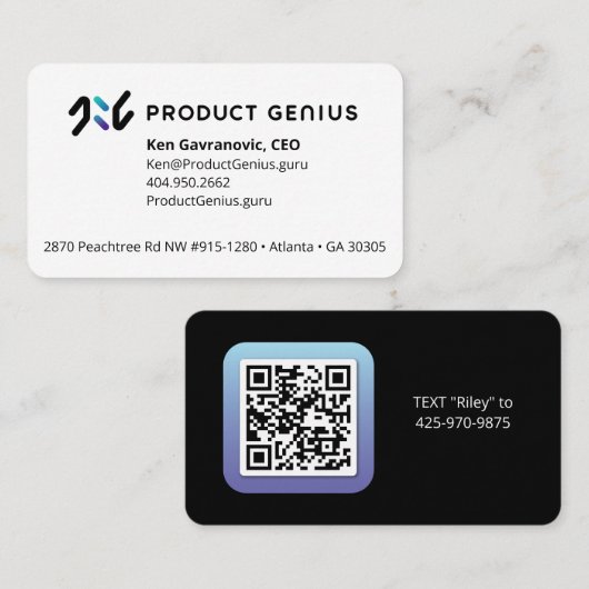 Product Geniusの名刺 名刺 (正面/裏面)