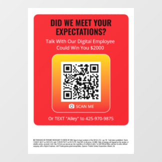 Product Genius – ウィンドウ固定 – Keene Red ウィンドウサイン