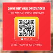 Product Genius - Red 5x5ウィンドウの固定 ウィンドウサイン (シート2)