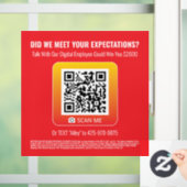 Product Genius Red 8x8の窓にしがみつく – Sweepstakes ウィンドウサイン (ホーム)