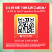 Product Genius Red 8x8の窓にしがみつく – Sweepstakes ウィンドウサイン (シート3)