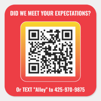 Product Genius Squareステッカー – Keene Red スクエアシール