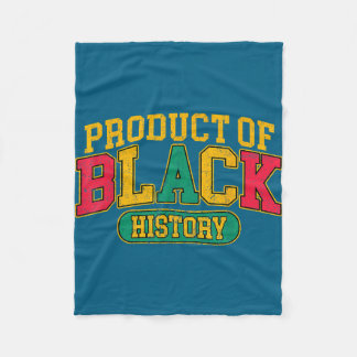 Product of black history african american heritage フリースブランケット