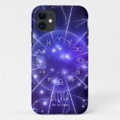 Product: Personalized Luminous Blue Cosmic Zodiac  Case-Mate iPhoneケース (裏面)