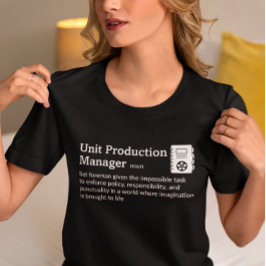 Productipn Manager定義ダークモード – ムービー Tシャツ