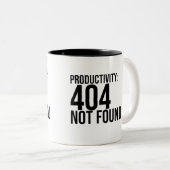 PRODUCTIVITY: 404 NOT FOUND ツートーンマグカップ (正面右)