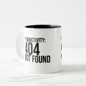 PRODUCTIVITY: 404 NOT FOUND ツートーンマグカップ (正面左)