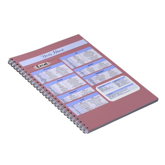 Productivity Mouse Pad – Excelショートカット ノートブック (右側)