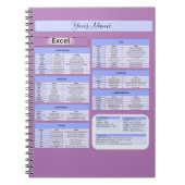 Productivity Mouse Pad – Excel Shortcuts ノートブック (正面)