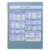 Productivity Mouse Pad – Excel Shortcuts ノートブック (正面)