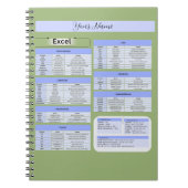 Productivity Mouse Pad – Excel Shortcuts ノートブック (正面)