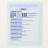 Productivity Mouse Pad – Excel Shortcuts プランナー手帳 (裏面)