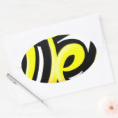 Produit graffiti wesh 楕円形シール (封筒)