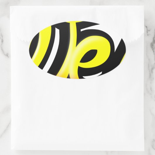 Produit graffiti wesh 楕円形シール (バッグ)