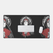 Profanum – オカルトストリートウェアデザイン デスクマット (キーボード&マウス)