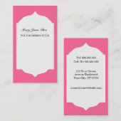 Profesionalの平野及びシンプルなピンクビジネスCardf 名刺 (正面/裏面)