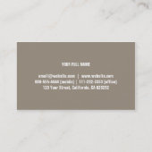 Profesional consultor legal derecho administrador 名刺 (裏面)