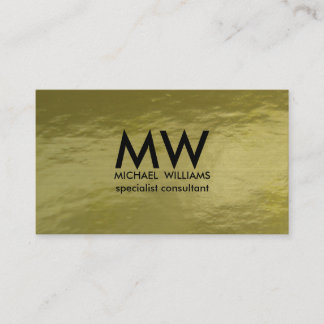 Profesional elegante círculo dorado simple mínimo 名刺