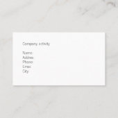 PROFESIONAL ELEGANTE CLASICO BLANCO SIMPLE LINO 名刺 (裏面)