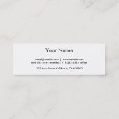 Profesional elegante estilo japonés papel スキニー名刺 (裏面)