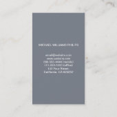 PROFESIONAL ELEGANTE METAL GRIS NEGRO FIBRA CARBON 名刺 (裏面)
