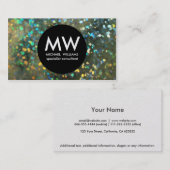 Profesional elegante metal plata holograma 名刺 (正面/裏面)