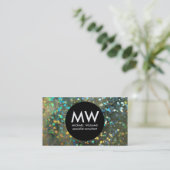 Profesional elegante metal plata holograma 名刺 (スタンド正面)