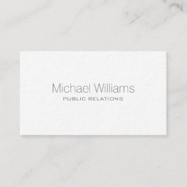 PROFESIONAL ELEGANTE MODERNO MINIMALISTA BLANCO 名刺