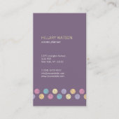 profesional elegante redes sociales morado 名刺 (正面)