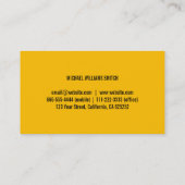 PROFESIONAL ELEGANTE SIMPLE METAL TAXI TAXISTA 名刺 (裏面)