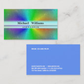 PROFESIONAL ILUMINACION LASER HOLOGRAMA COLORIDO 名刺 (正面/裏面)