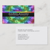 PROFESIONAL METAL LIQUIDO COLORES HOLOGRAMA 名刺 (正面/裏面)