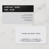 PROFESIONAL MODERNO ELEGANTE MINIMALISTA 名刺 (正面/裏面)