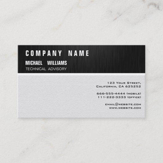 PROFESIONAL MODERNO ELEGANTE MINIMALISTA 名刺 (正面)