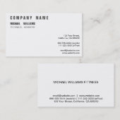 PROFESIONAL MODERNO ELEGANTE MINIMALISTA ROJO 名刺 (正面/裏面)