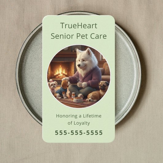 Profesional Senior Dog Sitter Dog Physical Therapy 名刺