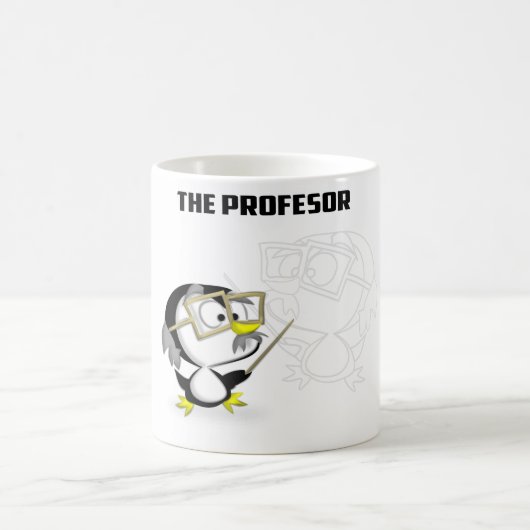 Profesor Pinguino コーヒーマグカップ (中央)
