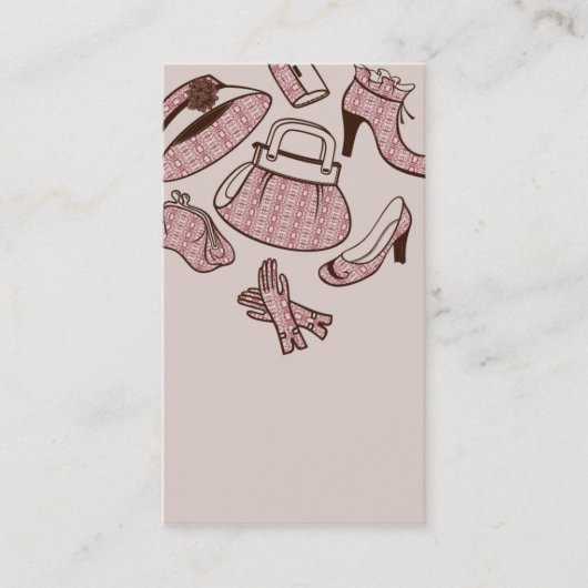 professinalの靴のバッグのディーラーの名刺のテンプレート 名刺 (正面)