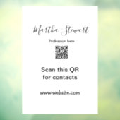 Profession add QR code details website company bus ウィンドウサイン (シート3)