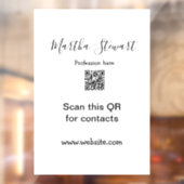 Profession add QR code details website company bus ウィンドウサイン (シート2)