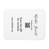 Profession add QR code details website company bus マグネット (横)