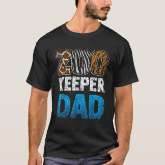 Profession Job Animal Safari Zoo Keeper Dad Zookee Tシャツ