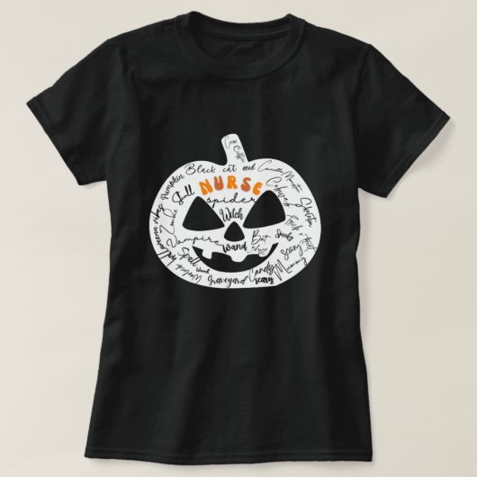 Profession Nurse,Halloween Profession,Nurse Spooky Tシャツ (デザイン正面)